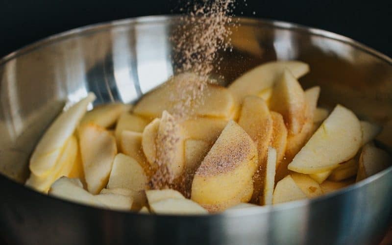 sliced banana on stainless steel bowl